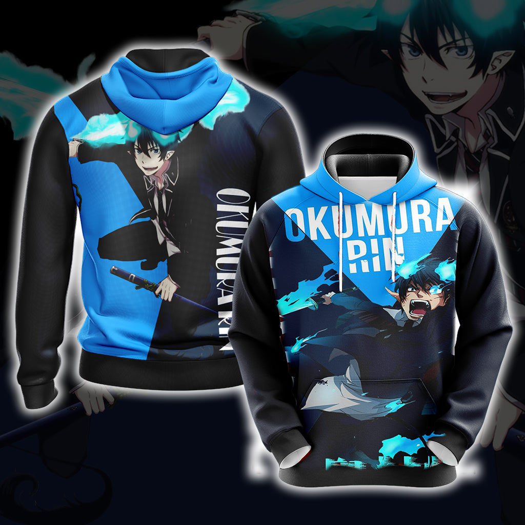 Blue Exorcist - Rin Unisex 3D T-shirt Hoodie