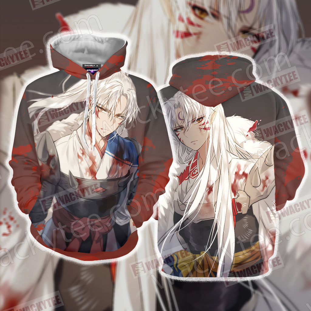 Inuyasha Sesshomaru Unisex 3D T-shirt Hoodie