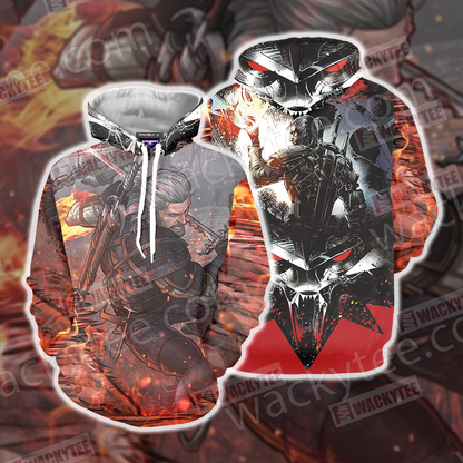 The Witcher 3 Wild Hunt Geralt 3D T-shirt Hoodie