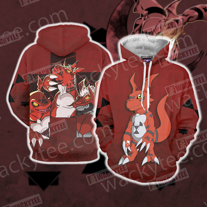 Digimon Guilmon Unisex New 3D T-shirt Hoodie