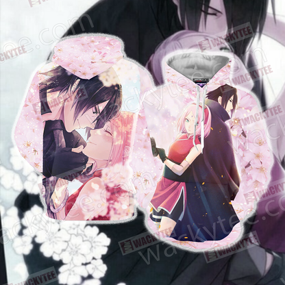 Naruto Sakura and Sasuke Unisex 3D T-shirt Hoodie