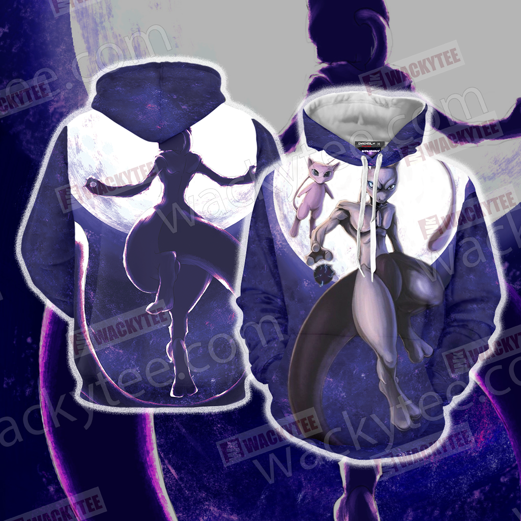 Pokemon Mewtwo Unisex 3D T-shirt Hoodie