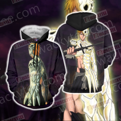 Bleach Ichigo Skull-Clad Form Unisex 3D T-shirt Hoodie