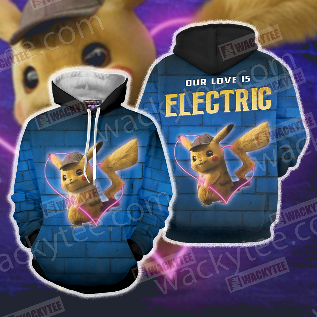 Detective Pikachu New Unisex 3D T-shirt Hoodie