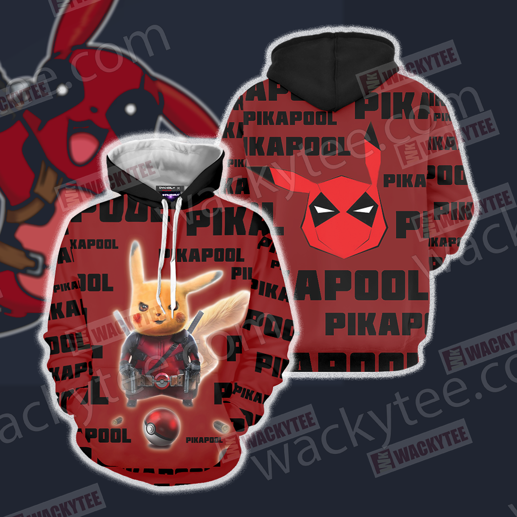 PikaPool Deadpool And Pikachu New Unisex 3D T-shirt Hoodie
