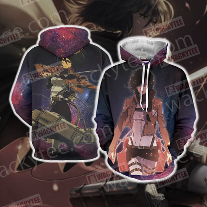 Attack On Titan - Mikasa Unisex 3D T-shirt Hoodie
