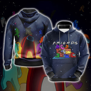 Among us - Friends 3D T-shirt Hoodie S 