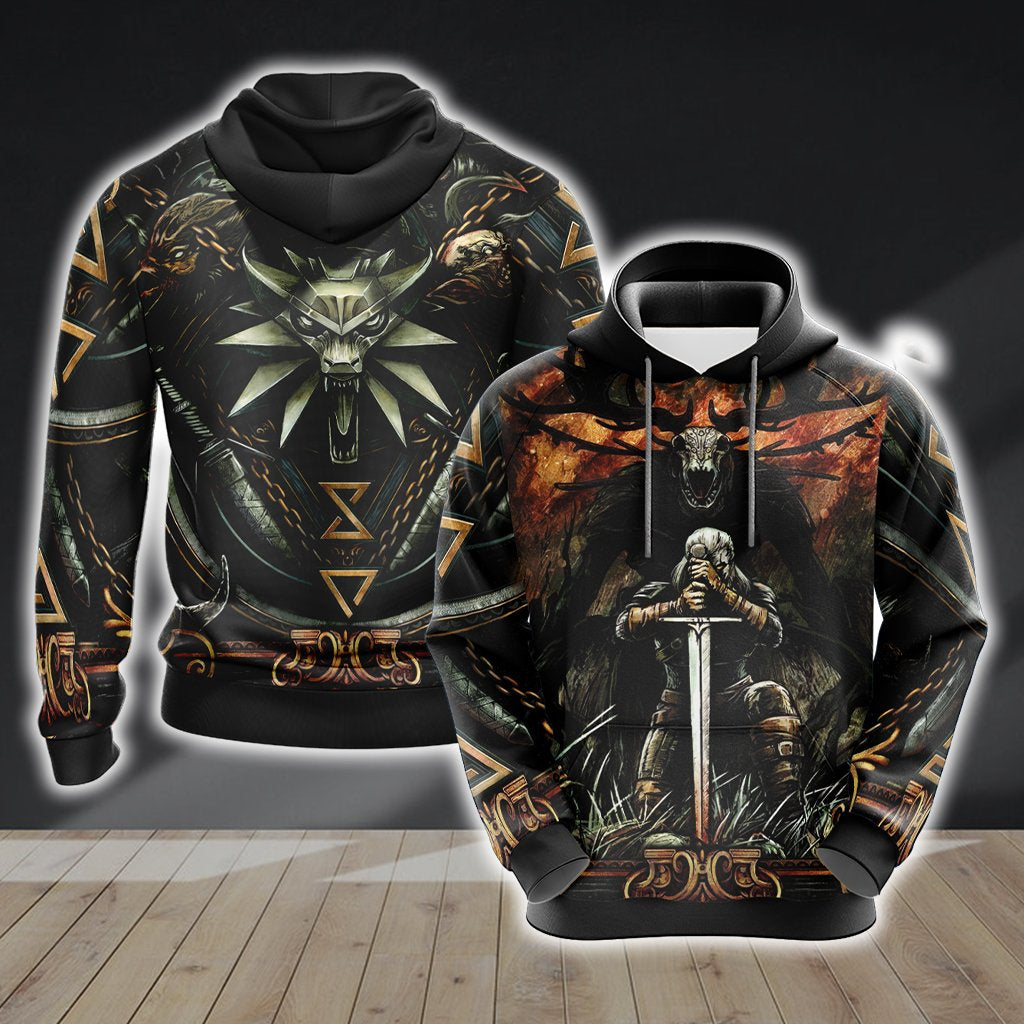 Witcher Symbol Unisex 3D T-shirt Hoodie