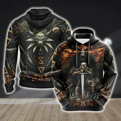 Witcher Symbol Unisex 3D T-shirt Hoodie