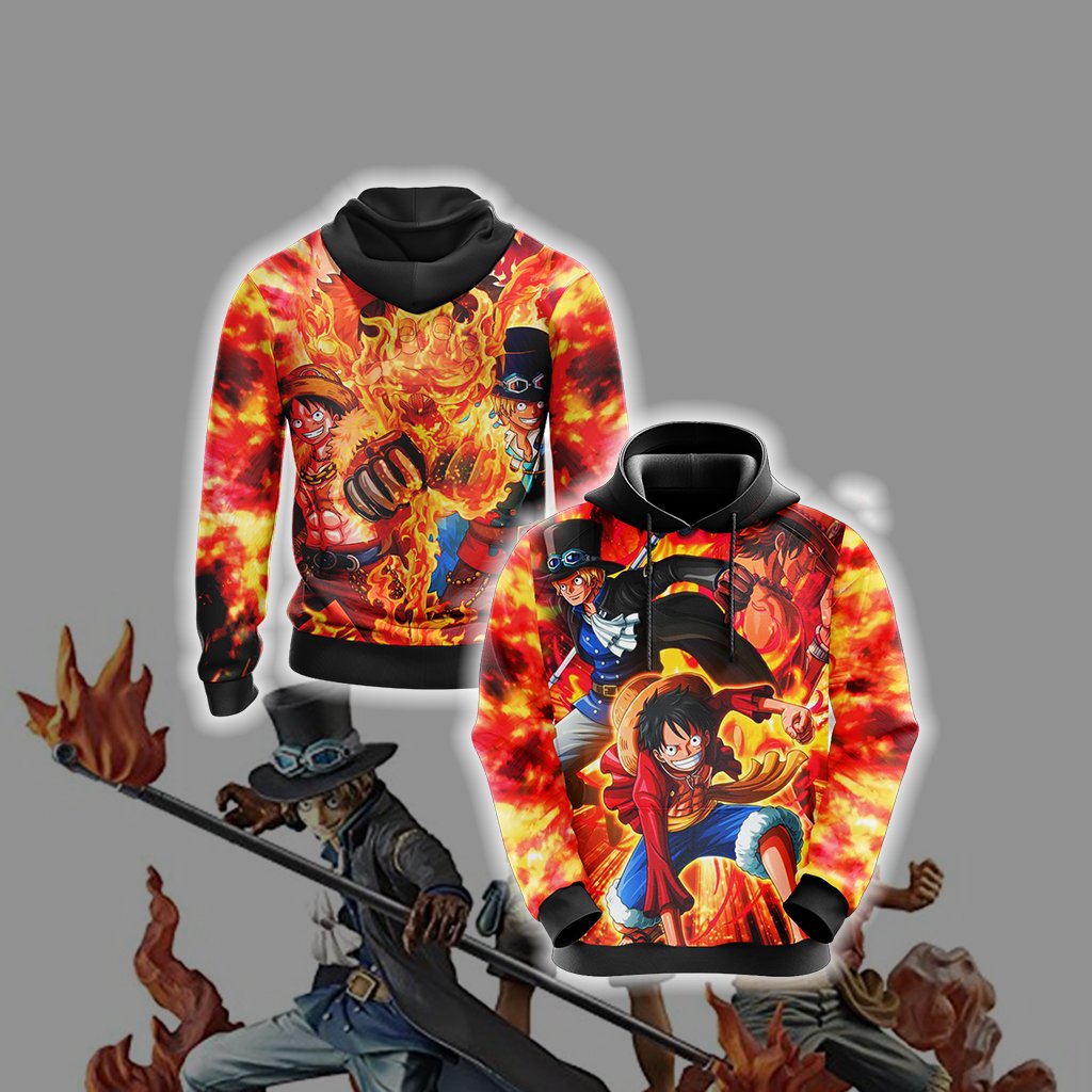 One Piece - Luffy, Sabo, Ace Unisex 3D T-shirt Hoodie