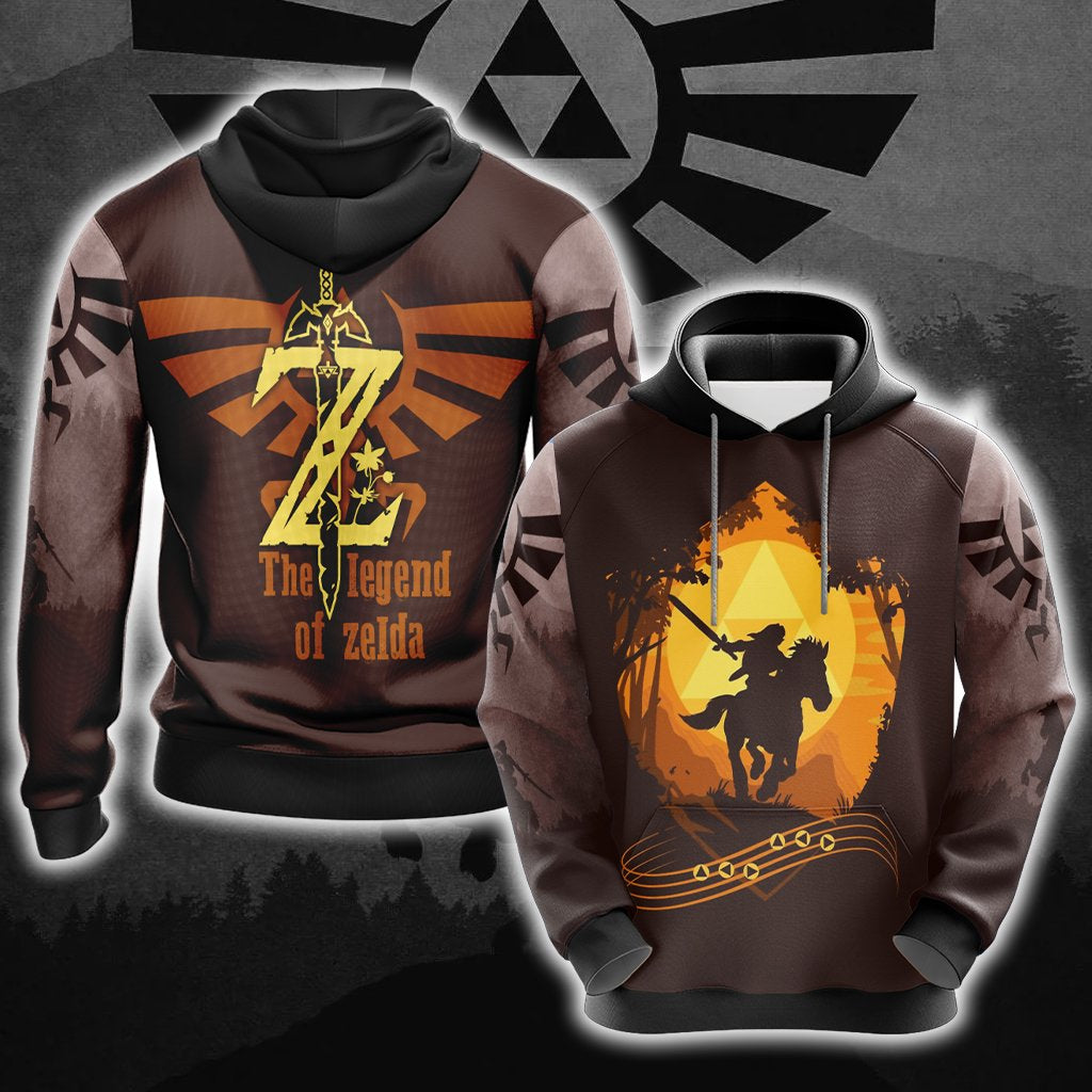 The Legend of Zelda New Look Unisex 3D T-shirt Zip Hoodie