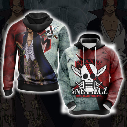 One Piece - Shanks Unisex 3D T-shirt Hoodie