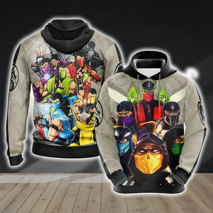 Mortal Kombat Ninja Unisex 3D T-shirt Hoodie