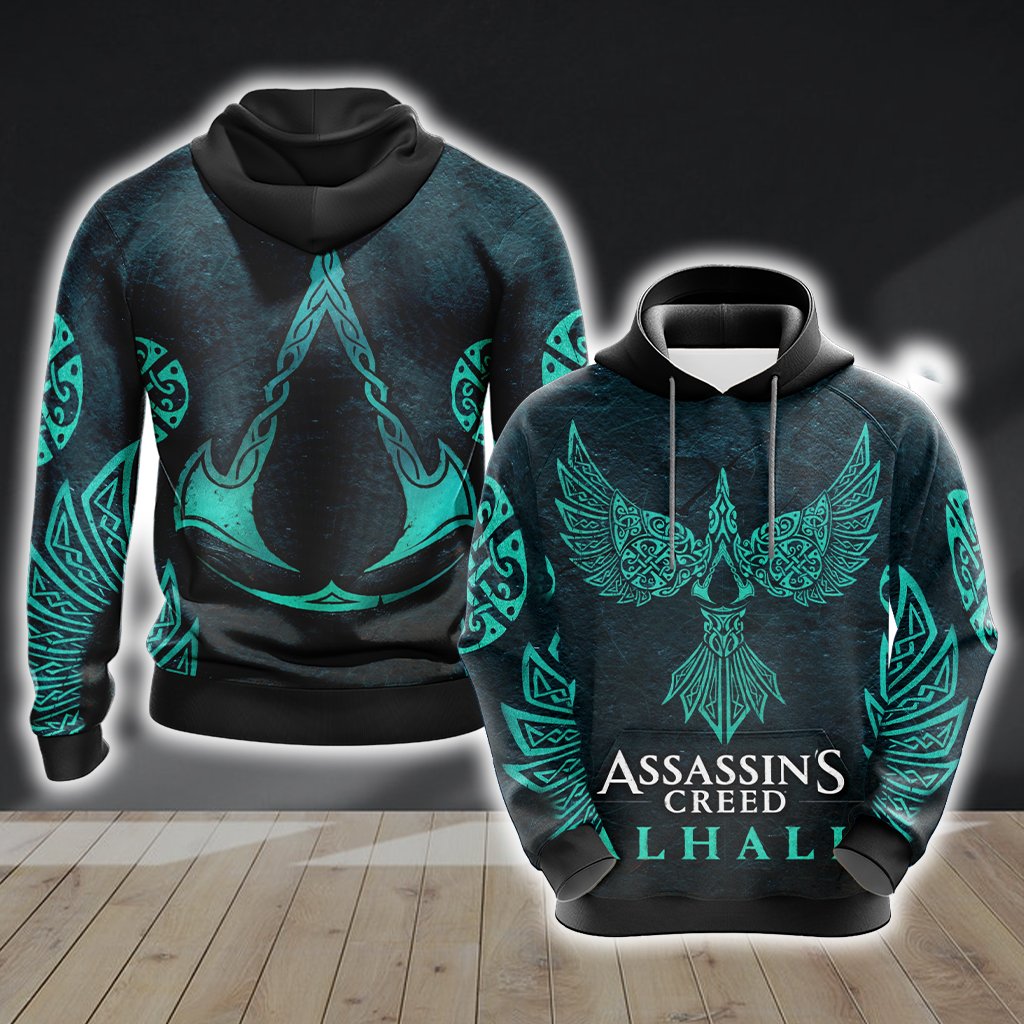 Assassin's Creed Valhalla Unisex 3D T-shirt Zip Hoodie Pullover Hoodie Zip Hoodie