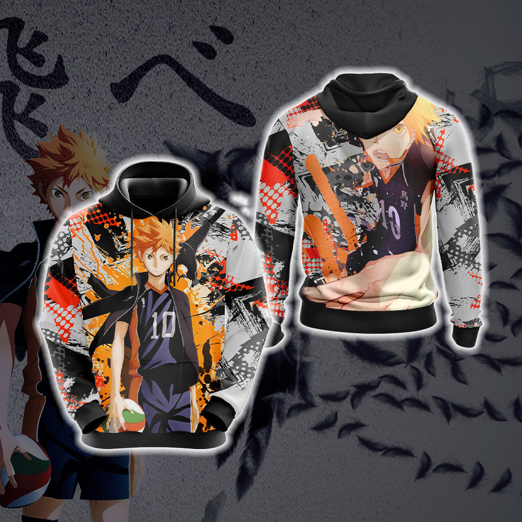 Hinata Shoyo Haikyuu Unisex 3D T-shirt Hoodie S 