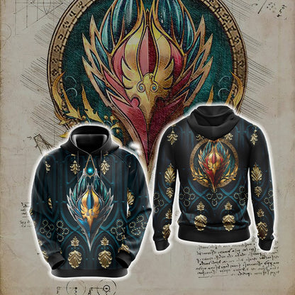 World Of Warcraft - Blood Elf Alliance Races Crest Unisex 3D T-shirt Hoodie