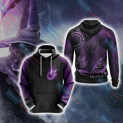 Final Fantasy XIV Black Mage Unisex 3D T-shirt Hoodie