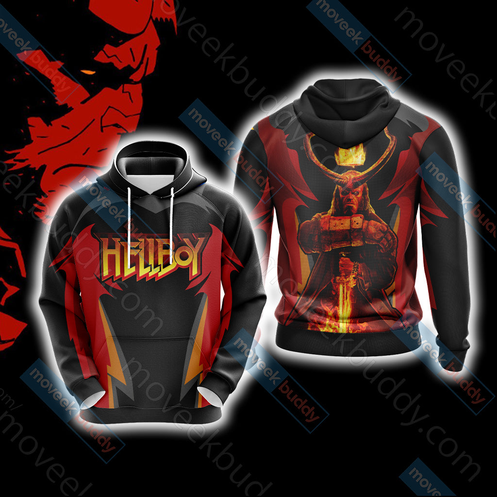 Hellboy Unisex 3D T-shirt Hoodie