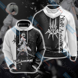 NieR: Automata New Look Unisex 3D T-shirt Hoodie S 