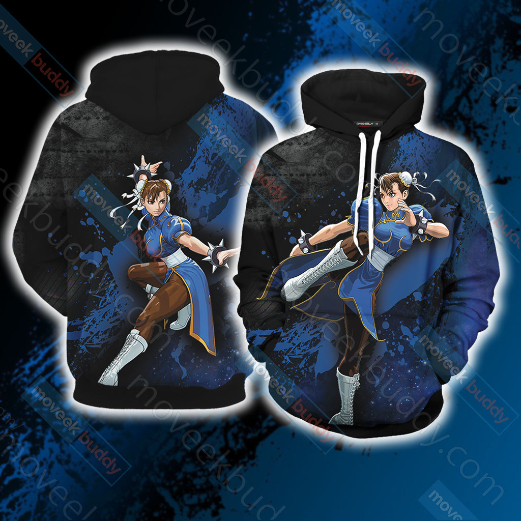 Street Fighter - Chun Li Unisex 3D T-shirt Hoodie