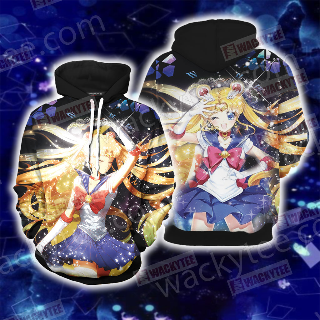 Sailor Moon New Look Unisex 3D T-shirt Hoodie