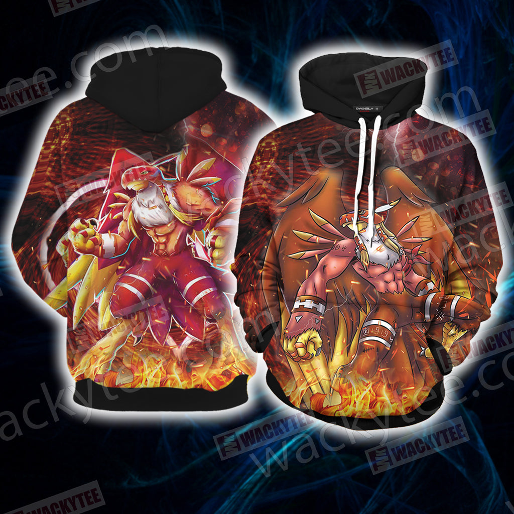 Digimon Garudamon New Look Unisex 3D T-shirt Hoodie