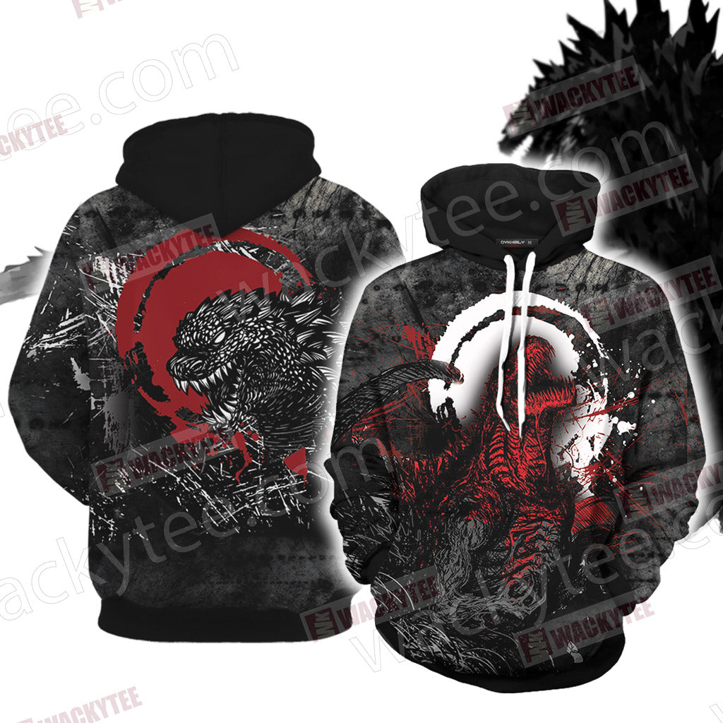 Godzilla King Of The Monsters New Version Unisex 3D T-shirt Hoodie