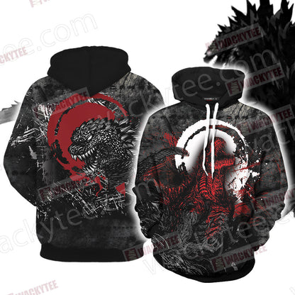 Godzilla King Of The Monsters New Version Unisex 3D T-shirt Hoodie