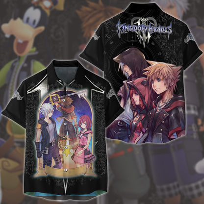 Kingdom Hearts 3 Destiny Island Trio Video Game All Over Printed T-shirt Tank Top Zip Hoodie Pullover Hoodie Hawaiian Shirt Beach Shorts Joggers Hawaiian Shirt