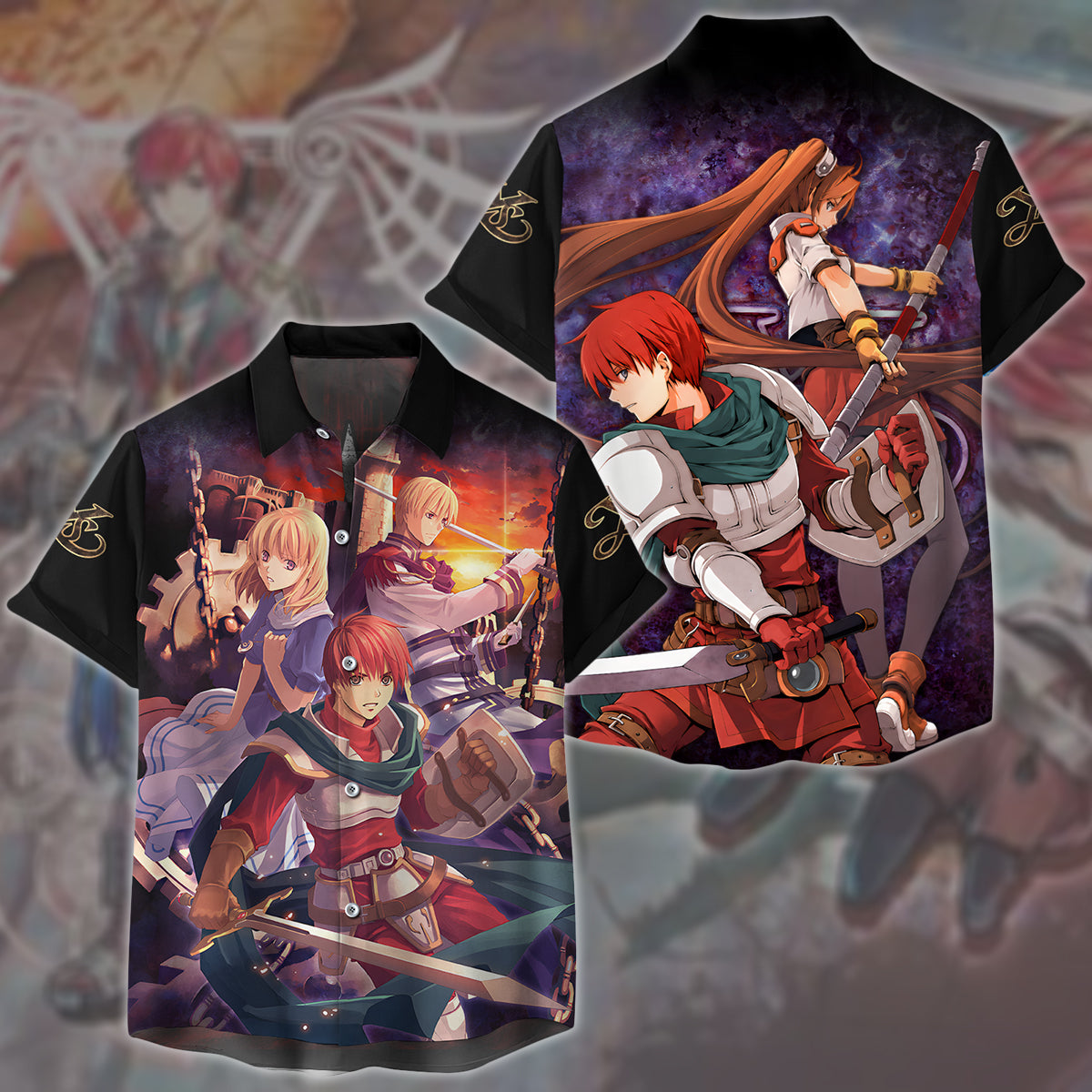 Ys Adol Christin Video Game All Over Printed T-shirt Tank Top Zip Hoodie Pullover Hoodie Hawaiian Shirt Beach Shorts Joggers