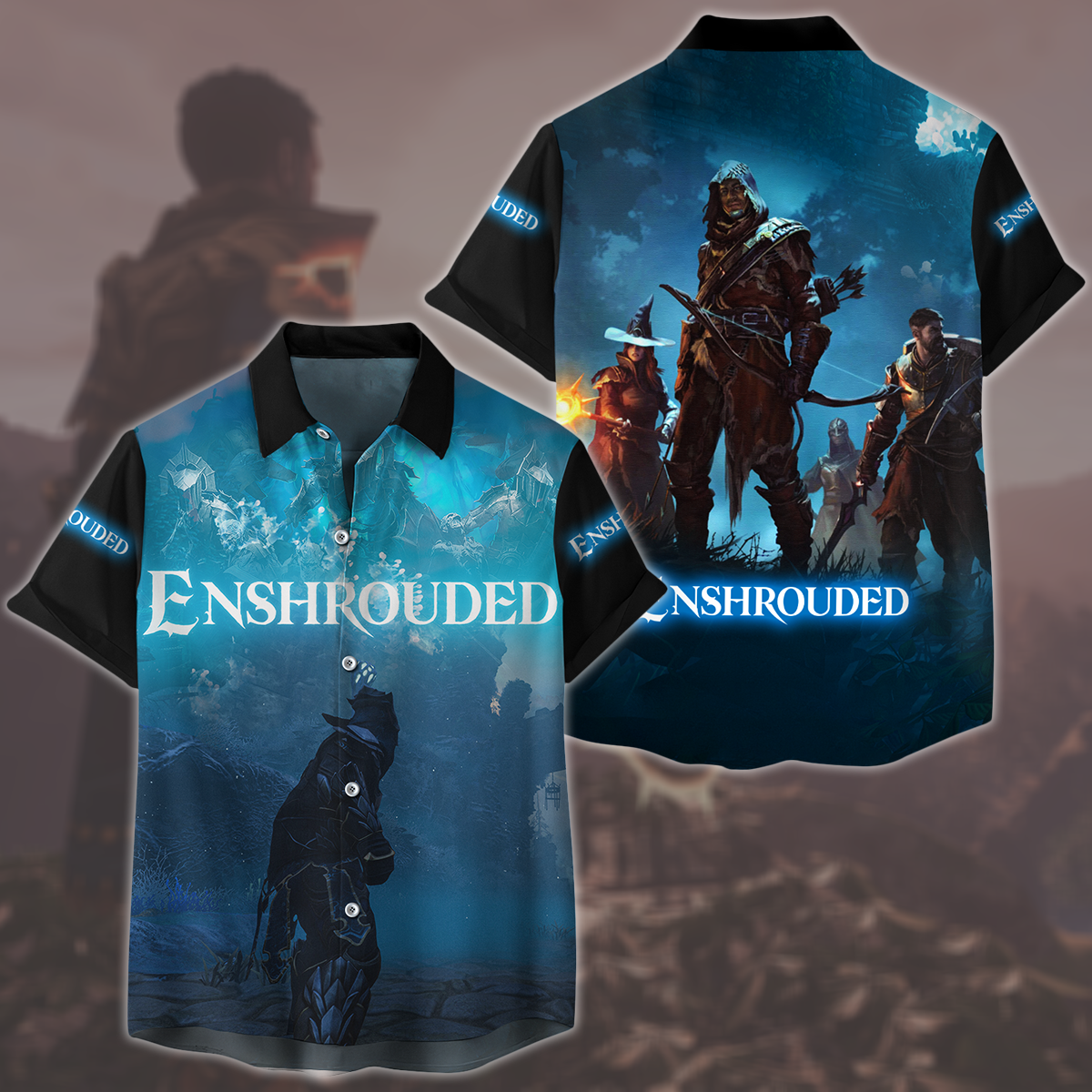 Enshrouded Video Game All Over Printed T-shirt Tank Top Zip Hoodie Pullover Hoodie Hawaiian Shirt Beach Shorts Joggers Hawaiian Shirt