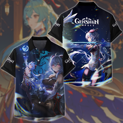 Genshin Impact Ganyu Video Game All Over Printed T-shirt Tank Top Zip Hoodie Pullover Hoodie Hawaiian Shirt Beach Shorts Joggers Hawaiian Shirt