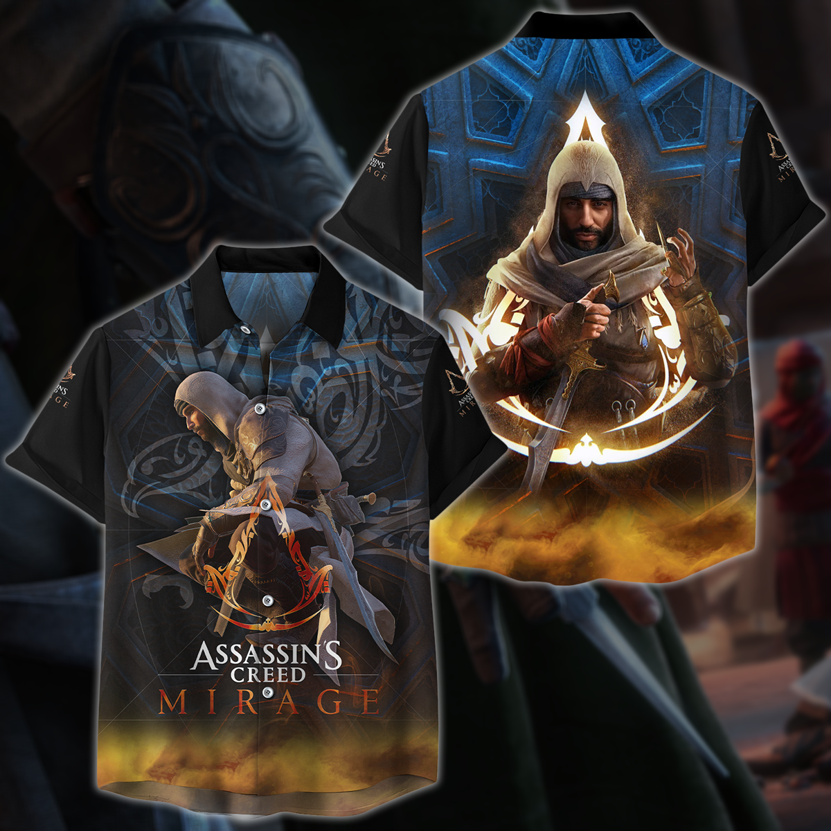 Assassin's Creed Mirage Video Game All Over Printed T-shirt Tank Top Zip Hoodie Pullover Hoodie Hawaiian Shirt Beach Shorts Joggers Hawaiian Shirt