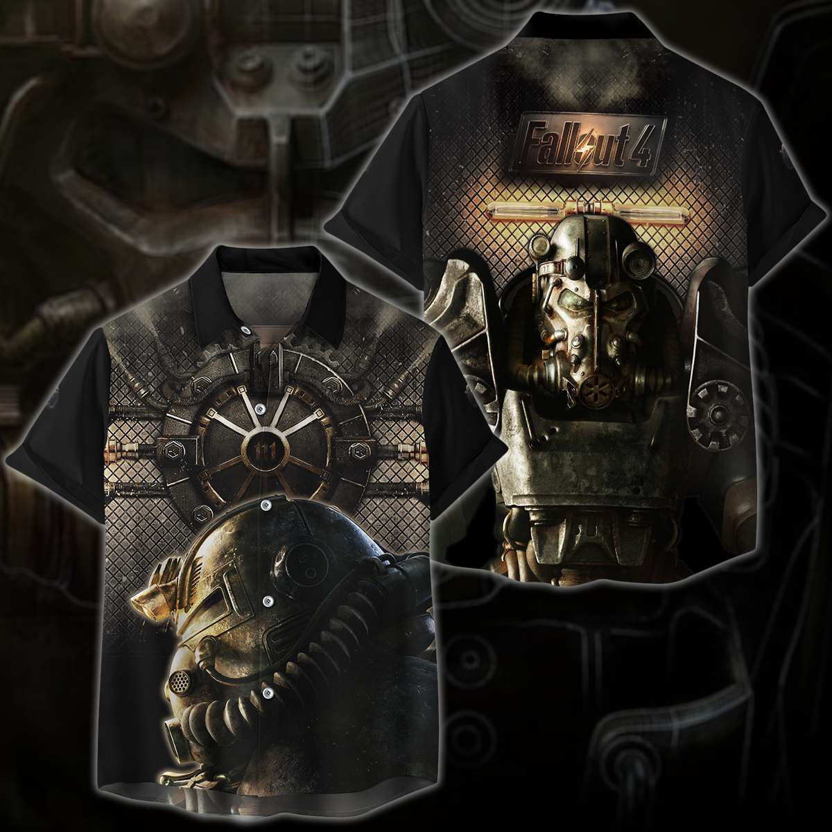 Fallout 4 Video Game 3D All Over Printed T-shirt Tank Top Zip Hoodie Pullover Hoodie Hawaiian Shirt Beach Shorts Jogger Hawaiian Shirt