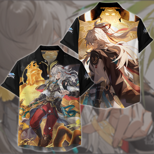 Honkai: Star Rail Jing Yuan Video Game All Over Printed T-shirt Tank Top Zip Hoodie Pullover Hoodie Hawaiian Shirt Beach Shorts Joggers Hawaiian Shirt S 