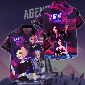 Agent A: Puzzle in disguise Video Game All-Over T-shirt Hoodie Tank Top Hawaiian Shirt Beach Shorts Joggers Hawaiian Shirt S 