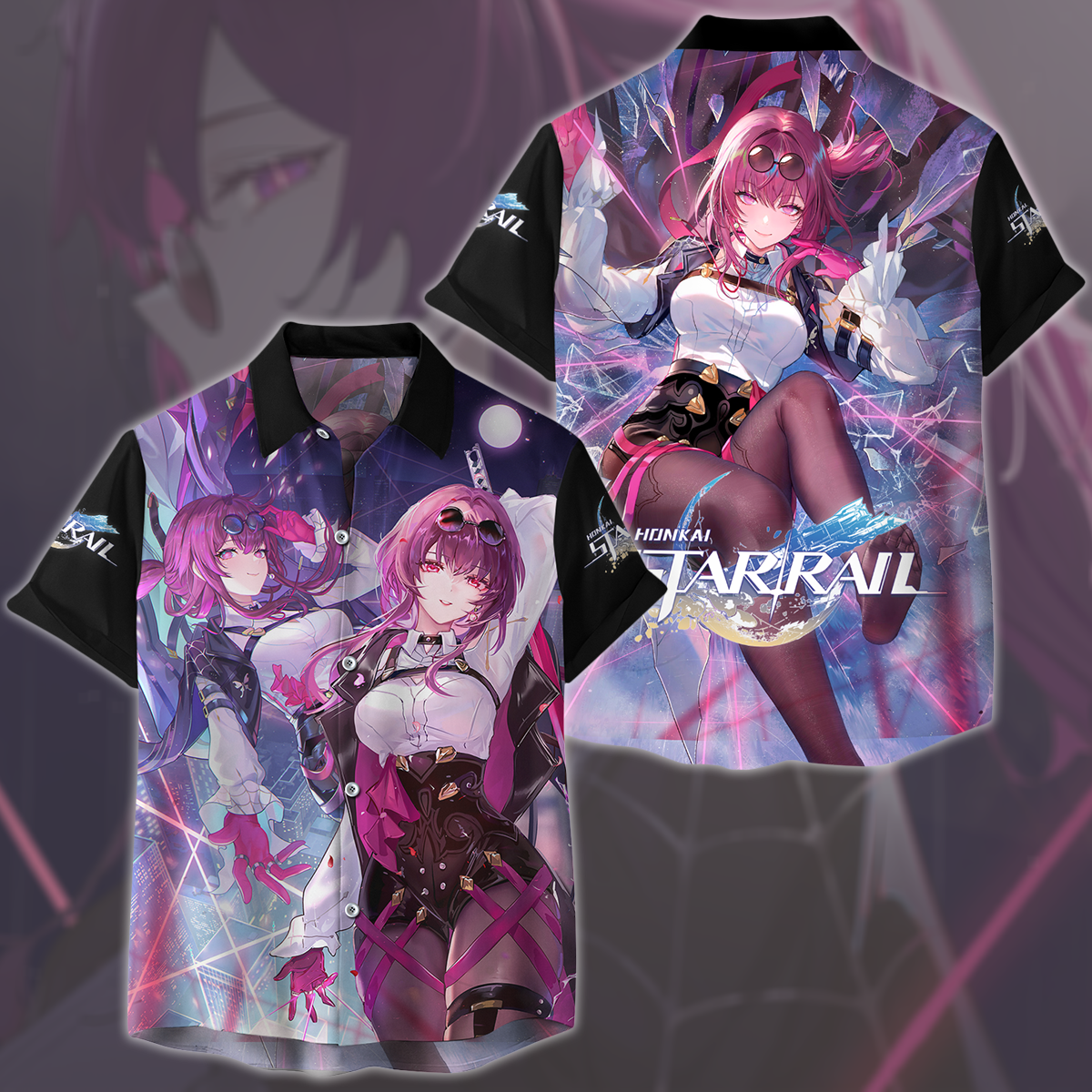 Honkai: Star Rail Kafka Video Game All Over Printed T-shirt Tank Top Zip Hoodie Pullover Hoodie Hawaiian Shirt Beach Shorts Joggers Hawaiian Shirt