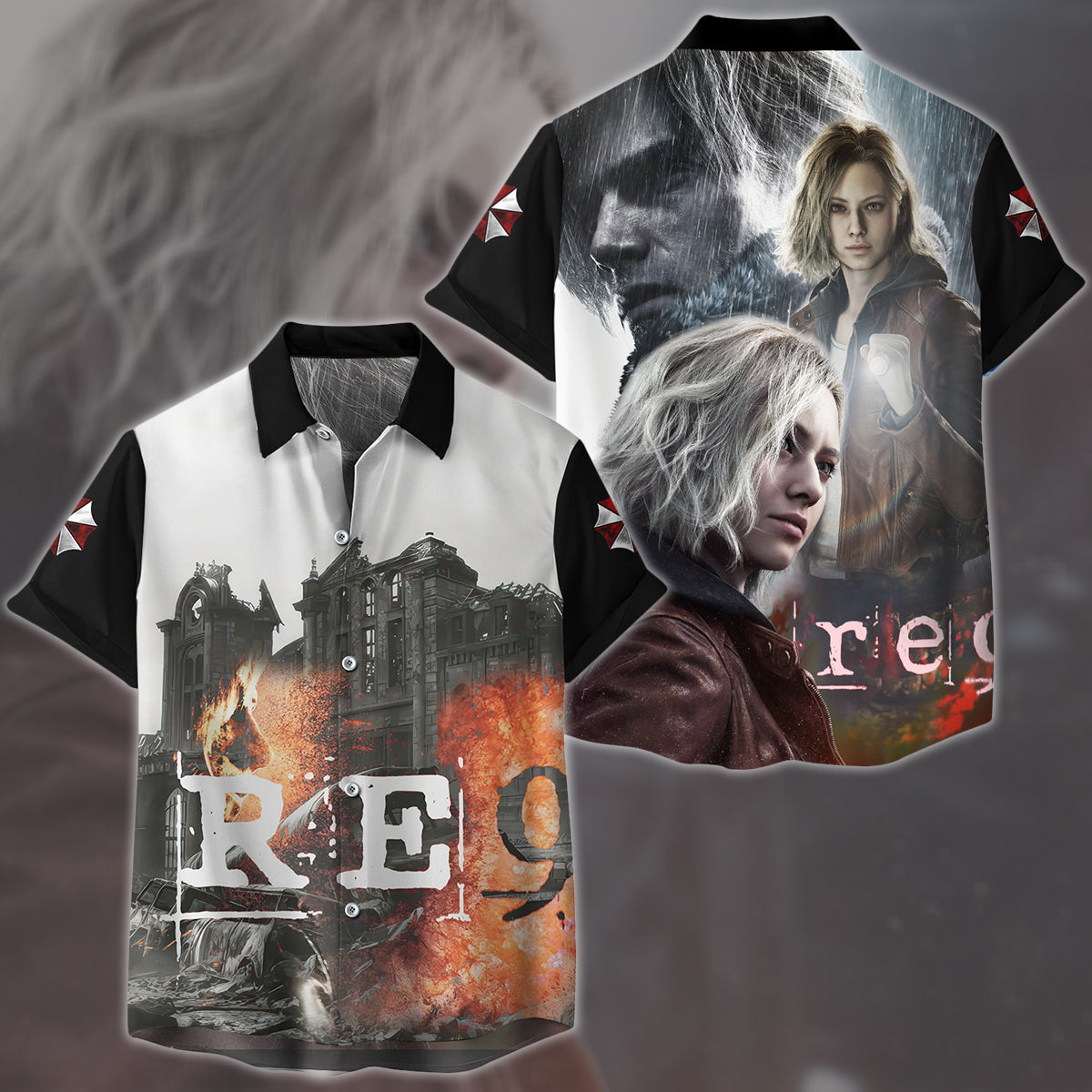 Resident Evil Requiem Video Game All Over Printed T-shirt Tank Top Zip Hoodie Pullover Hoodie Hawaiian Shirt Beach Shorts Joggers