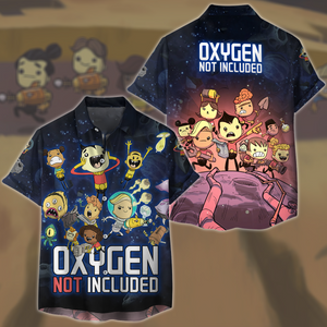 Oxygen not Included Video Game All Over Printed T-shirt Tank Top Zip Hoodie Pullover Hoodie Hawaiian Shirt Beach Shorts Joggers Hawaiian Shirt S 