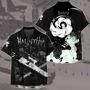 Hauntii Video Game All Over Printed T-shirt Tank Top Zip Hoodie Pullover Hoodie Hawaiian Shirt Beach Shorts Joggers