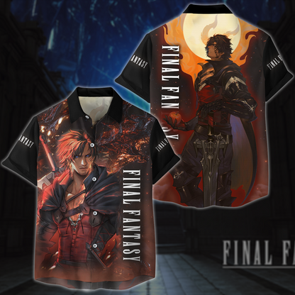 Final Fantasy XVI Video Game All-Over T-shirt Hoodie Tank Top Hawaiian Shirt Beach Shorts Joggers Hawaiian Shirt