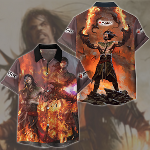 Magic: The Gathering Sarkhan Vol Video Game All Over Printed T-shirt Tank Top Zip Hoodie Pullover Hoodie Hawaiian Shirt Beach Shorts Joggers Hawaiian Shirt S 