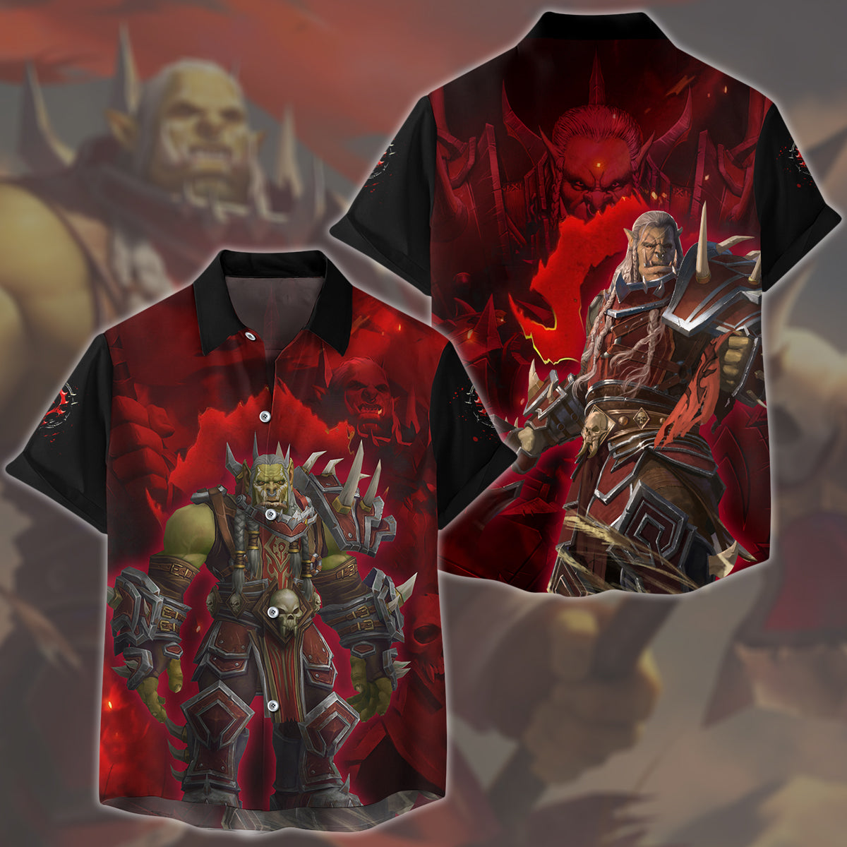 World Of Warcraft Varok Saurfang Video Game All Over Printed T-shirt Tank Top Zip Hoodie Pullover Hoodie Hawaiian Shirt Beach Shorts Joggers Hawaiian Shirt