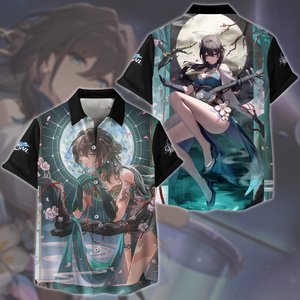 Honkai: Star Rail Ruan Mei Video Game All Over Printed T-shirt Tank Top Zip Hoodie Pullover Hoodie Hawaiian Shirt Beach Shorts Joggers Hawaiian Shirt S 