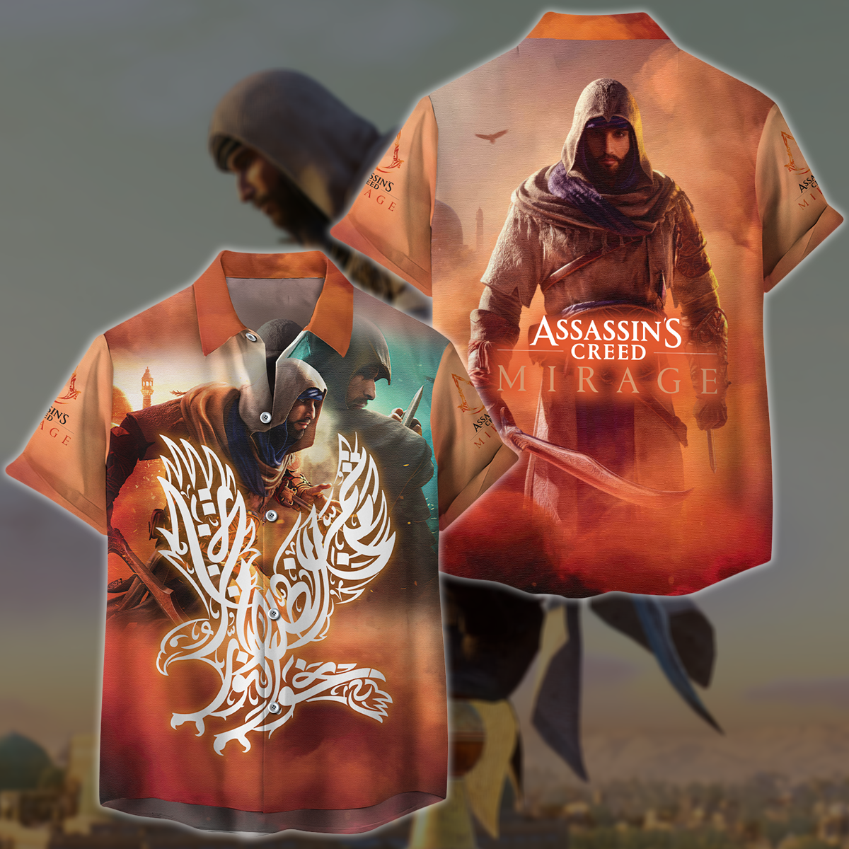 Assassin's Creed Mirage Video Game All Over Printed T-shirt Tank Top Zip Hoodie Pullover Hoodie Hawaiian Shirt Beach Shorts Joggers Hawaiian Shirt