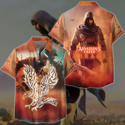 Assassin's Creed Mirage Video Game All Over Printed T-shirt Tank Top Zip Hoodie Pullover Hoodie Hawaiian Shirt Beach Shorts Joggers Hawaiian Shirt