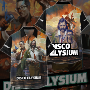 Disco Elysium Video Game All-Over T-shirt Hoodie Tank Top Hawaiian Shirt Beach Shorts Joggers Hawaiian Shirt S 