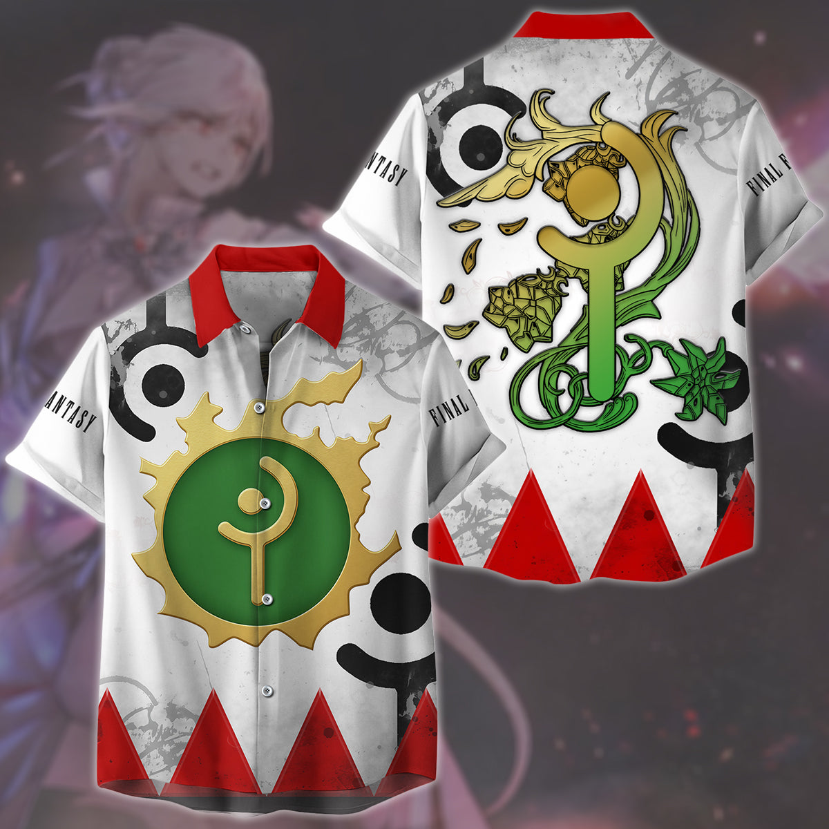 Final Fantasy White Mage Video Game All Over Printed T-shirt Tank Top Zip Hoodie Pullover Hoodie Hawaiian Shirt Beach Shorts Joggers Hawaiian Shirt