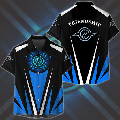 Digimon Crest Of Friendship Video Game All Over Printed T-shirt Tank Top Zip Hoodie Pullover Hoodie Hawaiian Shirt Beach Shorts Joggers Hawaiian Shirt