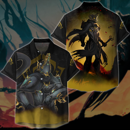 Warframe Video Game All Over Printed T-shirt Tank Top Zip Hoodie Pullover Hoodie Hawaiian Shirt Beach Shorts Joggers Hawaiian Shirt